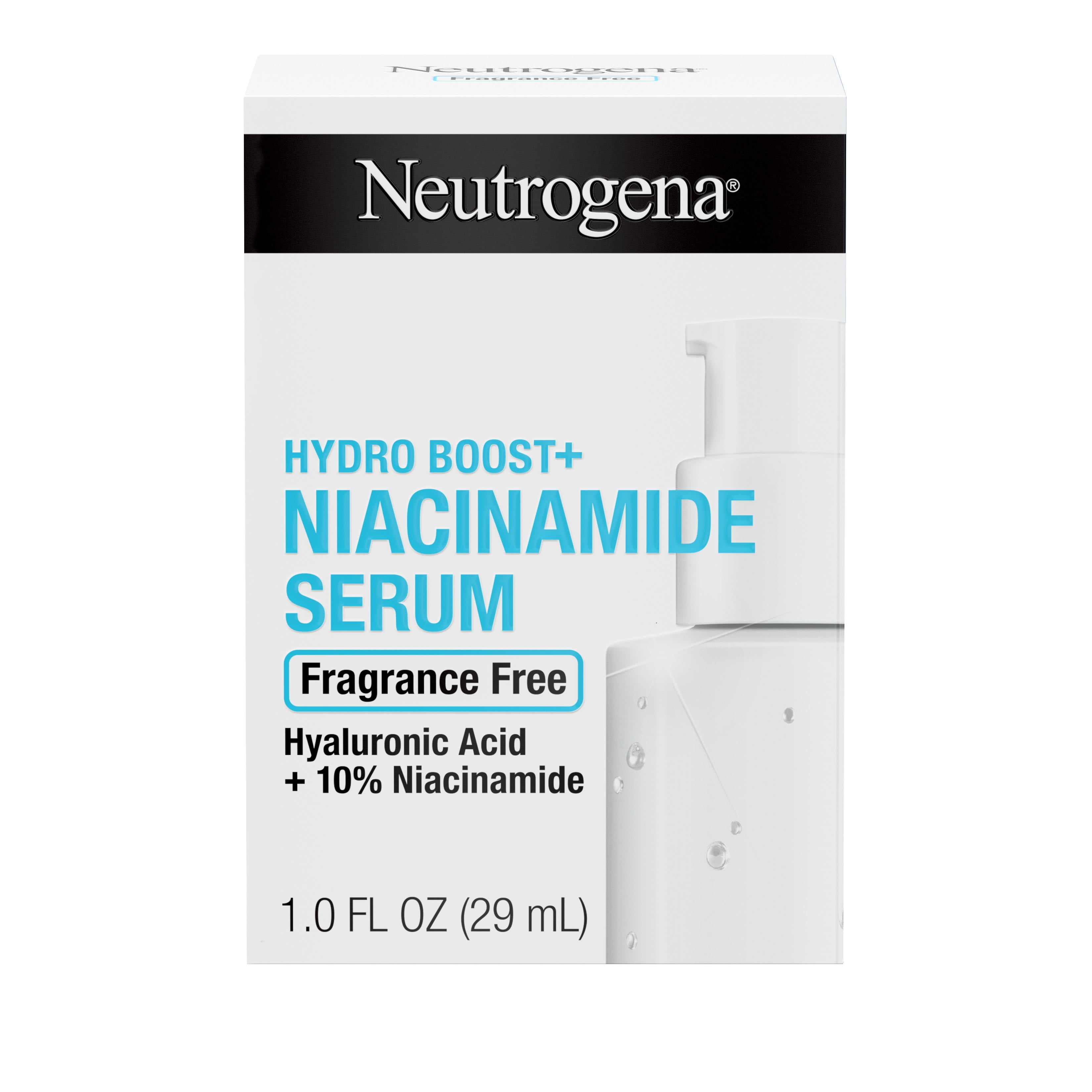 Neutrogena Hydro Boost+ Niacinamide Face Serum, Unscented, 1 oz