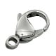 Tarnish Resistant 316 Stainless Steel Lobster Claw Clasps Parrot Trigger Clasps Manual Polishing 6.2mm wide 12mm long hole: 1mm