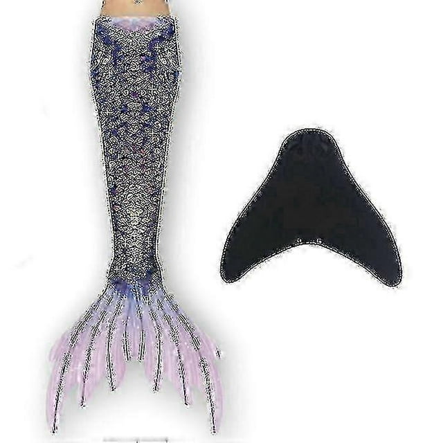 Children Mermaid Tail With Monofin, Swimsuit Mermaid Tails, Mermaid Princess Swimwear Costume for Girls