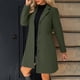thumbnail image 1 of AUNVITO Women's Casual Warm Stand Collar Button Front Belted Pocket Long Sleeve Jacket Coat, 1 of 9