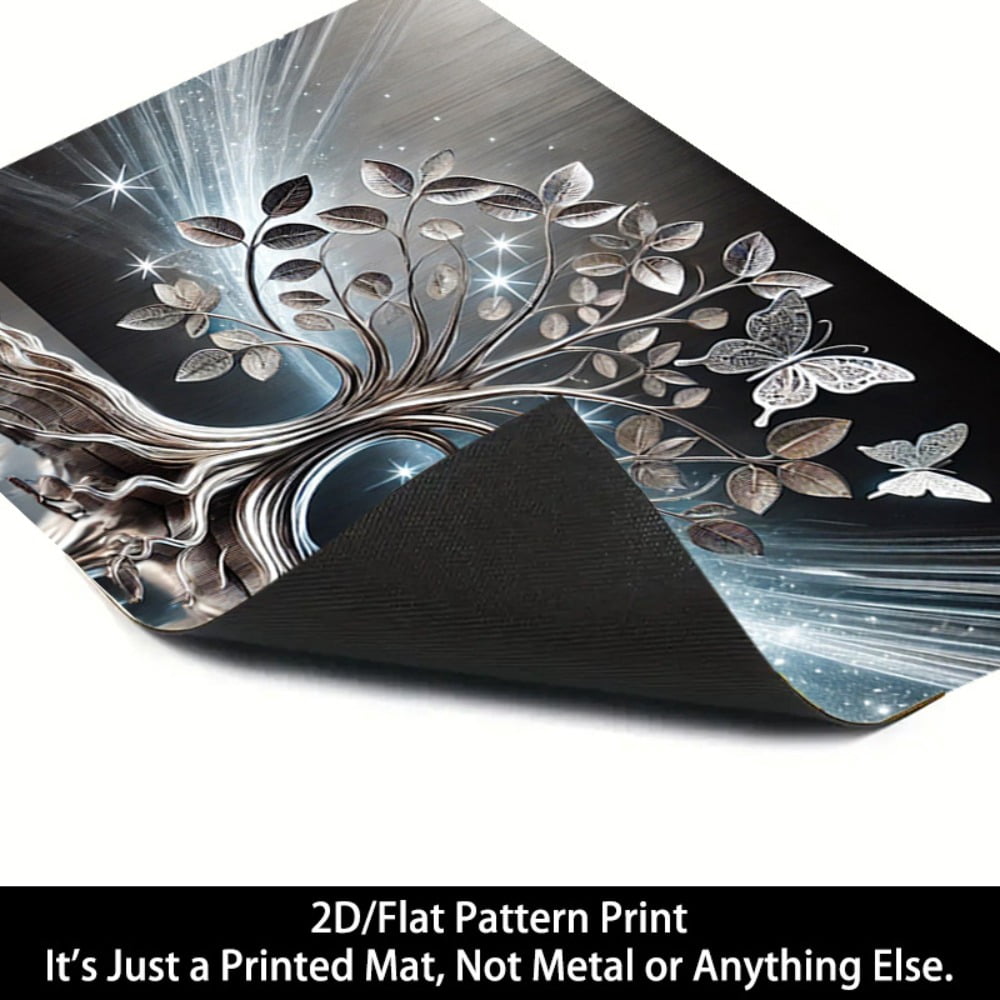 1 2D/flat stove cover protection pad, butterfly starlight decorative tree pattern design, 28.3x20.5 inches (72×52cm), easy to clean, perfectly suitable for any kitchen, washing machine, dryer, stove