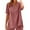 Red, variant on Olyvenn Linen Shirts for Women Trendy 2025 Plus Size Short Sleeve Button V Neck Summer Tops Casual Oversized Tshirt Blouses Army Green XXXL