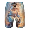 thumbnail image 3 of Fotbe Sailing Ship Ocean Sunset Trajes de Baño Estampados para Hombre, Shorts de Verano de Secado Rápido, Ropa de Playa, Bañadores-Medium, 3 of 6