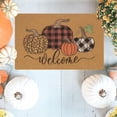 thumbnail image 3 of Halloween Pumpkin Welcome Door Mat, Funny Durable Non Slip Decorative Rugs for Bathroom Bedroom Kitchen Front Door, 3 of 6