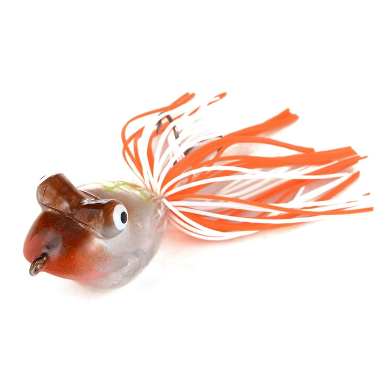 Hollow Bodied Realistic Frog Fishing Hard Lure with Rubber Skirt