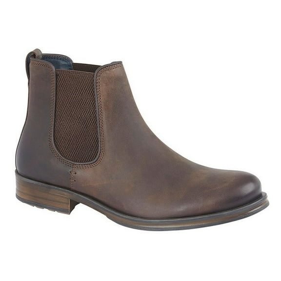 Roamers Mens Leather Conker Twin Gusset Ankle Boots