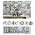 thumbnail image 1 of Mistaha 1PC Self Adhesive Retro Tile Stickers Waterproof PVC Removable Wall Stickers Decals DIY Wallpapers, 1 of 8