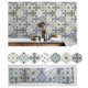 thumbnail image 1 of 1 unidad de pegatinas de azulejos Retro autoadhesivas impermeables de PVC pegatinas de pared extraíbles calcomanías DIY fondos de pantalla para, 1 of 8
