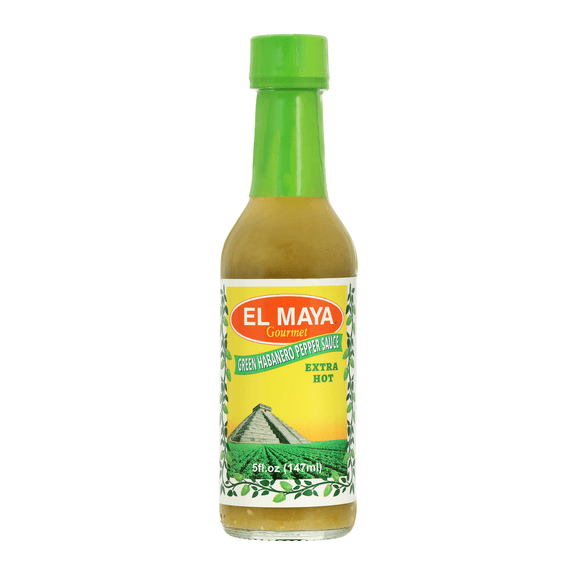 EL MAYA Gourmet-Green Habanero Pepper Sauce- Extra Hot 5 oz