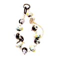 thumbnail image 3 of Llavero de cuentas, regalo decorativo para fiesta, cuentas con dijes, decoración para mochilas de mujer Negro, 3 of 9