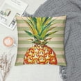 thumbnail image 2 of PHYHOO Summer Decorative Throw Pillow Covers, Fruit Love Heart Yellow Green Cushion Case Decor, Stripes Home Decoration for Sofa White, 2 of 5