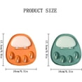 thumbnail image 2 of LHX MKBL Wall Mounted Pot Lid Holder, Adhesive Pot Lid Holder Adjustable Lid Holder (2 pcs, green,orange）, 2 of 4