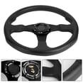 thumbnail image 3 of Steering Wheel, 350mm/14in Racing Car Sport Steering Wheel Deep Dish 6Universal Modified Car Modified Accessory, 3 of 7