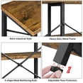thumbnail image 5 of Renwick 55 inch 3-Tier Industrial Console Table, Multiple Colors, 5 of 11