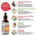 thumbnail image 4 of (paquete de 2) Gotas líquidas de vitamina B12 NUSAVA 5000 mcg B6 B1 Vegan, 4 of 7
