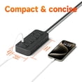 thumbnail image 3 of US Power Strip 8 Outlets Surge Protector 12 in 1 Charging Station2 USB C 2 USB Ports,5FT Flat Plug Extension Cord for Home, 3 of 5