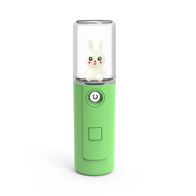 PORRIBLE ADORABLE CARA PRIEZADOR 30ML MINI HUMIDANTE CAMPING CAMPING ATOMIERTO PERSONAL OPERACIÓN NEBULínea Suministros de belleza Tipo 1 Verde kenally HA012536-03B