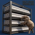 thumbnail image 2 of Prilinex 2500LBS Metal Storage Shelves Wire Shelving Unit Garage Storage Rack 48"W x 24"D x 72"H Heavy Duty Industrial Shelving, 2 of 5
