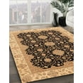 thumbnail image 3 of Ahgly Company Machine Washable Indoor Rectangle Abstract Sangria Brown Area Rugs, 7' x 9', 3 of 7