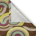 thumbnail image 3 of Ambesonne Modern Kitchen Curtains, Vintage Colorful Rounds, 55"x39", Lilac Purple and Cocoa, 3 of 3
