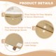 thumbnail image 3 of Caddy de Cama Uxcell, Bolsa de Almacenamiento Colgante de Algodón con 1 Bolsillo, Organizador de Bolsas Colgantes de Algodón Suave para Dormitorio de Cama Litera, Marrón, 3 of 6