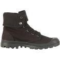 thumbnail image 3 of Palladium Baggy Men's Lace Up Canvas Ankle Boot With Foldable Collar In Black Size 12, 3 of 9