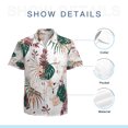 thumbnail image 7 of High Quality Hawaiian Shirts for Men Short Sleeve Aloha Beach Shirt Floral Summer Casual Button Down Shirts Blouses VUF399, 7 of 7