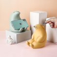 thumbnail image 2 of Animal PEQUEÑO de cerámica escandinavo, adorno artesanal, regalo para niños, olla para dinero de marmota, soporte para teléfono móvil, 2 of 3