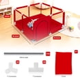 thumbnail image 3 of Baby Playpen Portable Baby Play Yard, Lightweight Outdoor Playpen Unisex, Red - 8.51lbs, 3 of 6