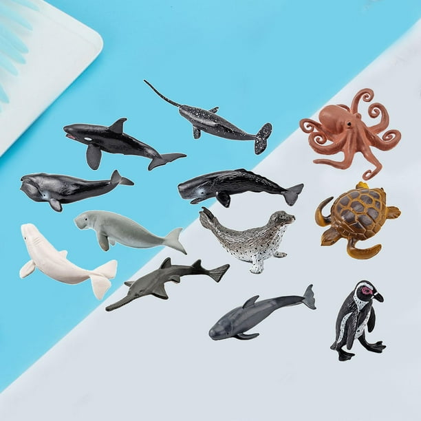 Modelo de animal marino piezas, decoración para hogar, adornos de exhibición simulados, material didáctico educativo, juguetes de aprendizaje, Pulpo Hugo Marina simulada
