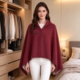 thumbnail image 3 of 2027 New Heated Shawl Wraps for Women, Cozy Wrap with Heat, Zip Front Hands-Free Wearable USB Heated Blanket, 3 Heat Settings Portable Shawl for Home Travel Office Winter Use, 3 of 7