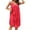 Orange, variant on Nightgowns for Women V Neck Lace Sleepwear Sleeveless Soft Casual Sleep Shirt Plus Size Comfortable Nightwear Dress Red One Size