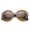 Orange-Tortoise / Amber, variant on sunglassLA Unisex Womens High Fashion Glam Chunky Round Oversize Sunglasses (Orange-Tortoise / Amber) - 50mm