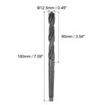 thumbnail image 2 of Uxcell 12.5mm Twist Drill Bit with MT1 Morse Taper Shank, 90mm Flute Length High-speed Steel Black Oxide, 2 of 5