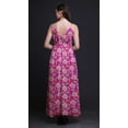 thumbnail image 3 of Bimba Floral Women Summer Printed V Neck Long MaxiÂ&nbsp;DressÂ&nbsp;Holiday Resort Wear-X-Small, 3 of 5