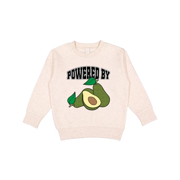 Inktastic Avocado Powered by Avocados Toddler Sweatshirt