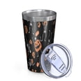 thumbnail image 2 of 16oz Tumblers Halloween Skeletons and Pumpkins Stainless Steel Vacuum Insulated Double Wall Travel Tumbler Cups Mug with Lid and Straw,Cleaning Brush for Coffee,Tea, 2 of 4