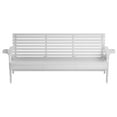 thumbnail image 3 of Amish Casual Heavy Duty Roll Back Outdoor Bench (6-foot, Dark Walnut Stain), 3 of 11