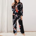thumbnail image 2 of Fotbe Tricolor Koi Fish Trio Pattern Long Sleeve Pajama Set for Women,Sleepwear Set,2-piece Loungewear Set,Soft PJs Comfy Nightwear with Pockets -, 2 of 7