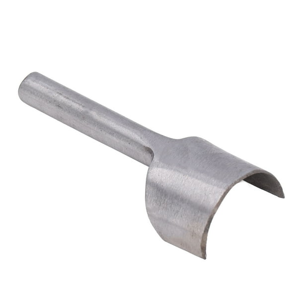 Herramienta de corte semicircular con forma de arco de acero, punzón para extremos de cinturón, para manualidades de cuero, 50 mm