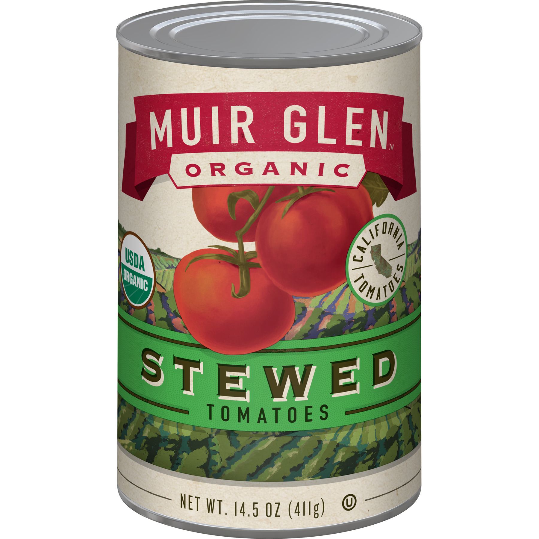 Muir Glen, Organic Gluten Free Stewed Tomatoes, 14.5 oz