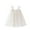 White, variant on CHEEREAM Baby Girls Summer Tulle Tutu Dress Birthday Party Tulle Babydoll Dresses Size 6M-5T Beige 2 Years
