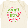 thumbnail image 4 of Inktastic Too Adorable to Wear Ugly Sweaters Boys or Girls Long Sleeve Baby Bodysuit, 4 of 5