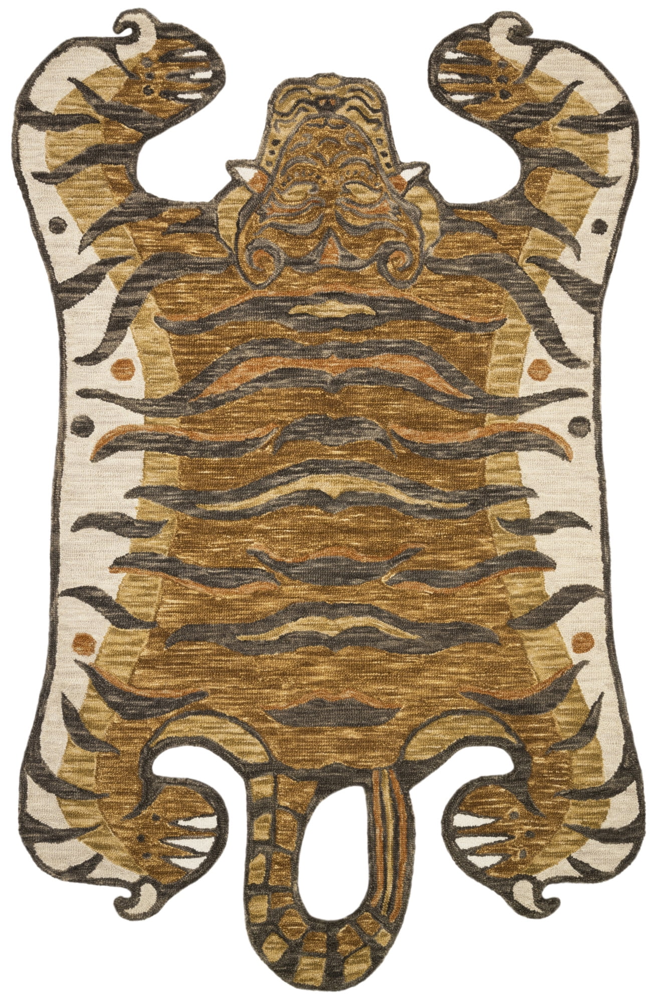 Photo 1 of (VERY DUST/HAIRY) Loloi Rugs FEROFER-005076 Feroz 5' X 7-1/2' Wool Animal Print Novelty Area Rug