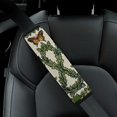 thumbnail image 4 of WYYP Flowers Butterflies Cross Stitch Funny Comfortable Car Seat Strap Pads Ideal for Car Interior Accessories 1Pcs, 4 of 5