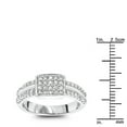 thumbnail image 3 of Luxurman Women Natural 0.7 Ctw Diamonds 10K Gold Ladies Diamond Ring (White Gold Size 6), 3 of 3