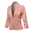 thumbnail image 1 of FashionOutfit Women's Casual Solid One Button Classic Blazer Jacket - Made in USA, 1 of 1