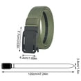 thumbnail image 2 of Mens Tactical Nylon Belts Casual Stretch Wide Belt for Hiking Rigger Work Simple Stylish Versatile Waistband Gray One Size, 2 of 3