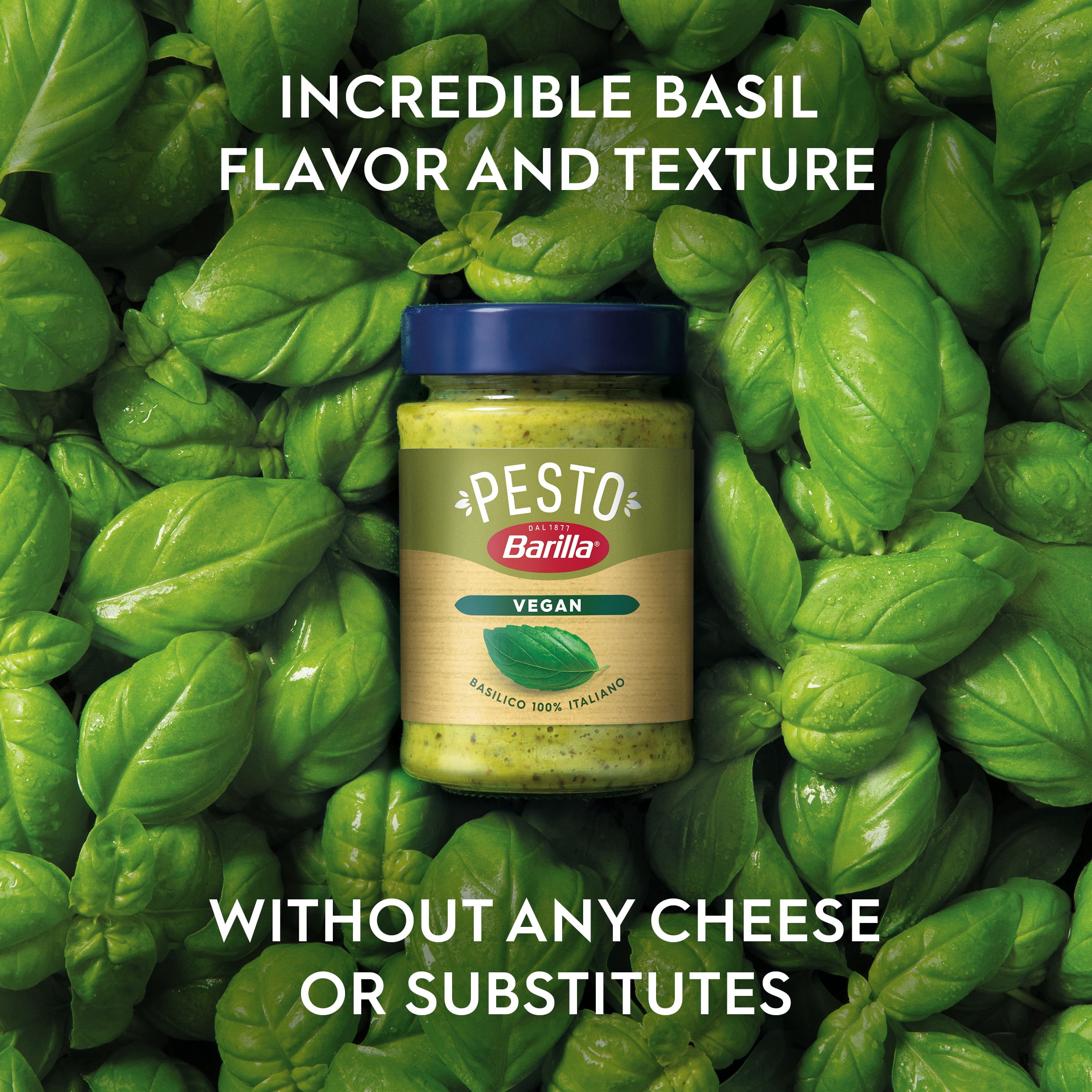 Barilla Vegan Pesto Pasta Sauce and Spread, 6.3oz.