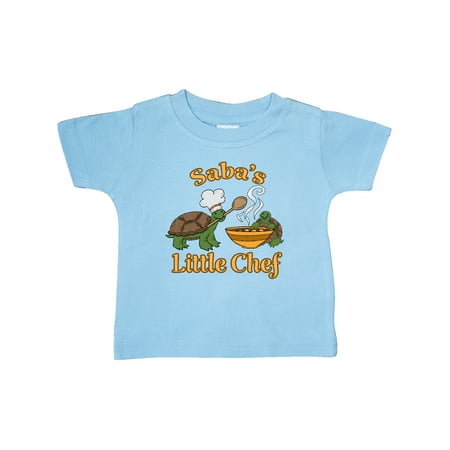 

Inktastic Saba s Little Chef with Cute Turtles Gift Baby Boy or Baby Girl T-Shirt